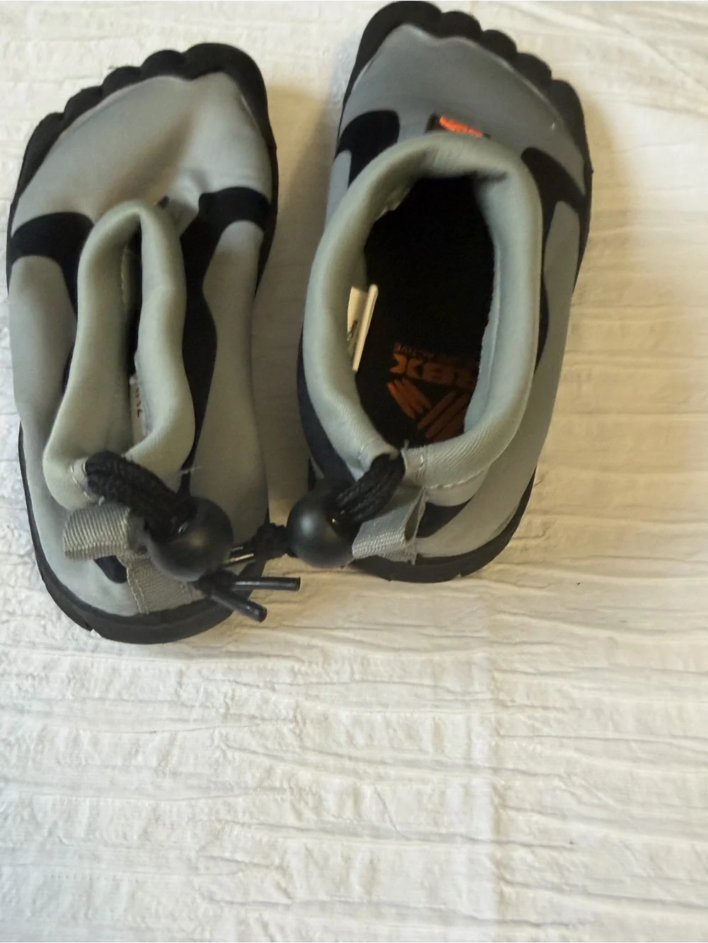 RBX Kids Slip-On Water Shoes Gray Black Size 11/12 Beach Swim Shoes